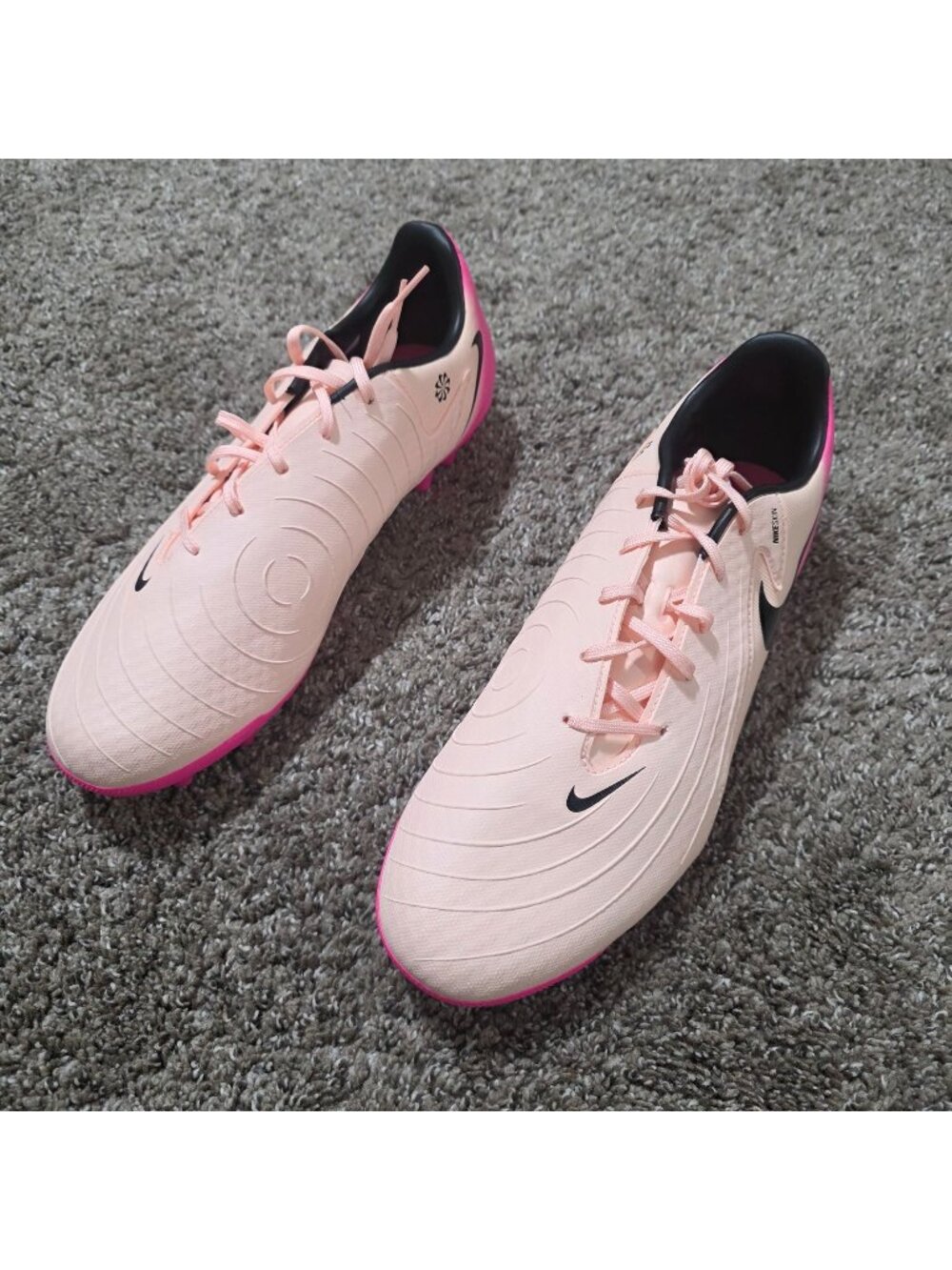 Nike Phantom GX 2 Academy AG Low Top Soccer Cleats Men's 10 Pink FJ2552-800